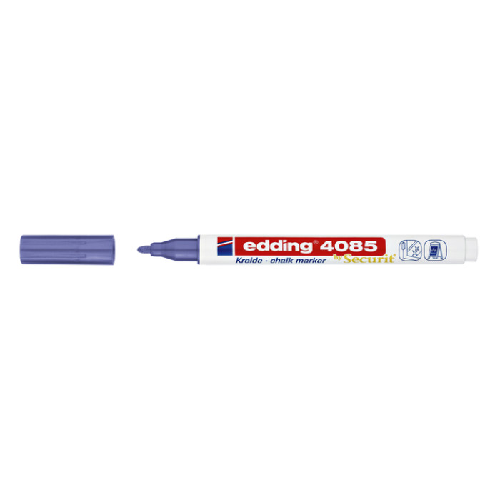 Krijtstift edding 4085 by Securit rond 1-2mm metallic violet