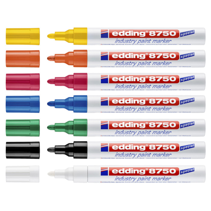Paintmarker edding 8750 industrie 2-4mm oranje