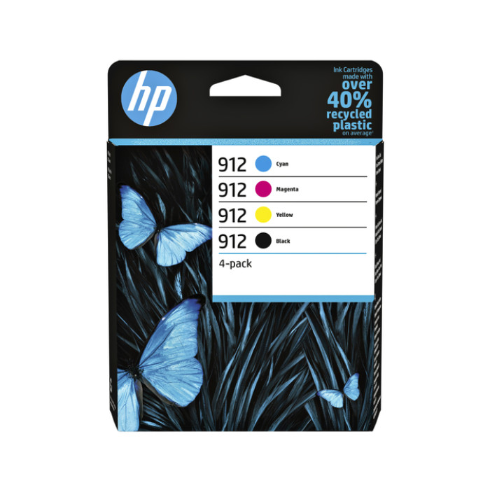 Inktcartridge HP 6ZC74AE 912 zwart + 3 kleuren