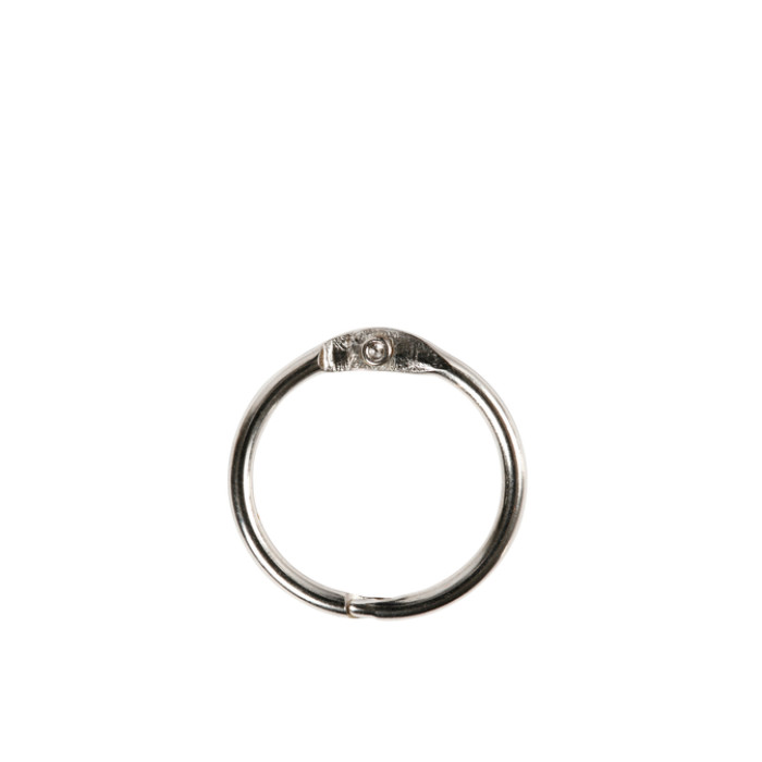 Boekbindersring Creativ Company 19mm zilver 10 stuks