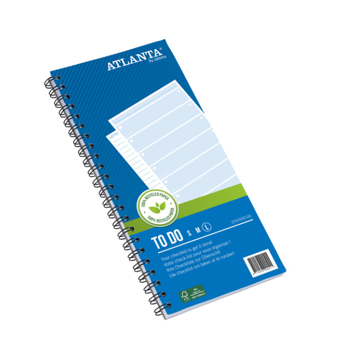 Things to do Djois Atlanta recycled papier Large 297x150mm 100vel 70gr blauw