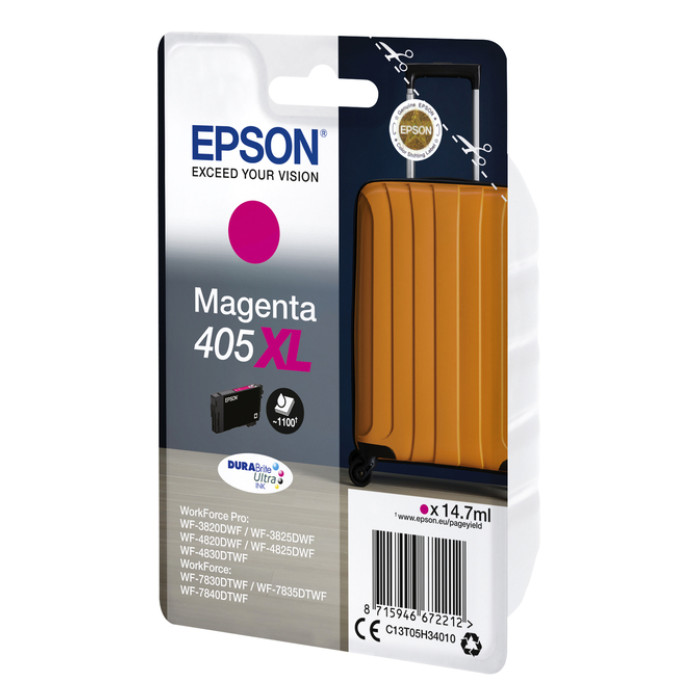 Inktcartridge Epson 405XL T05H34 rood