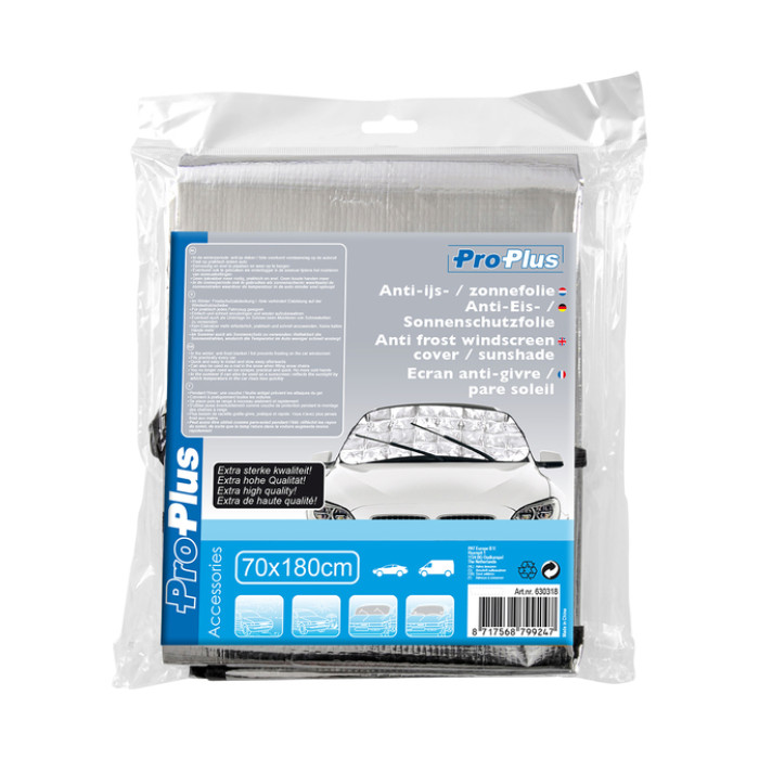 Antivriesscherm ProPlus 180x70cm zilver