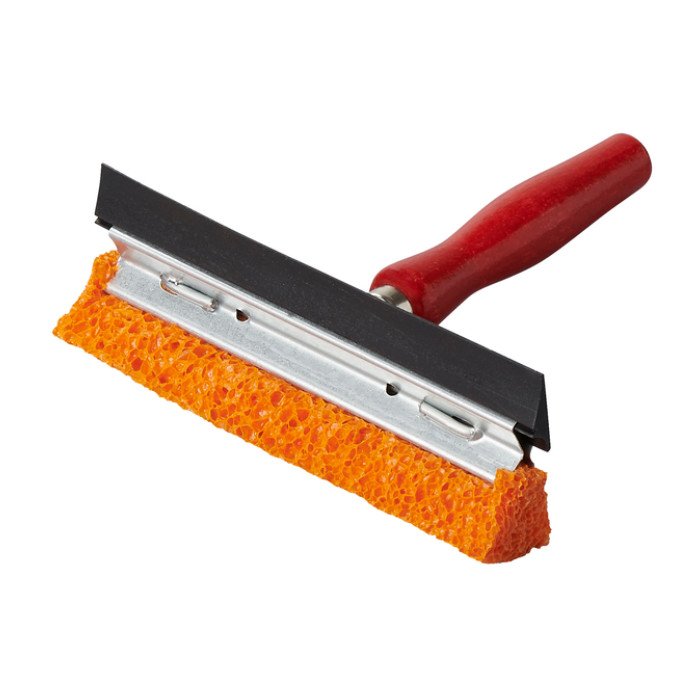 Raamtrekker ProPlus met houten steel 145mm rood