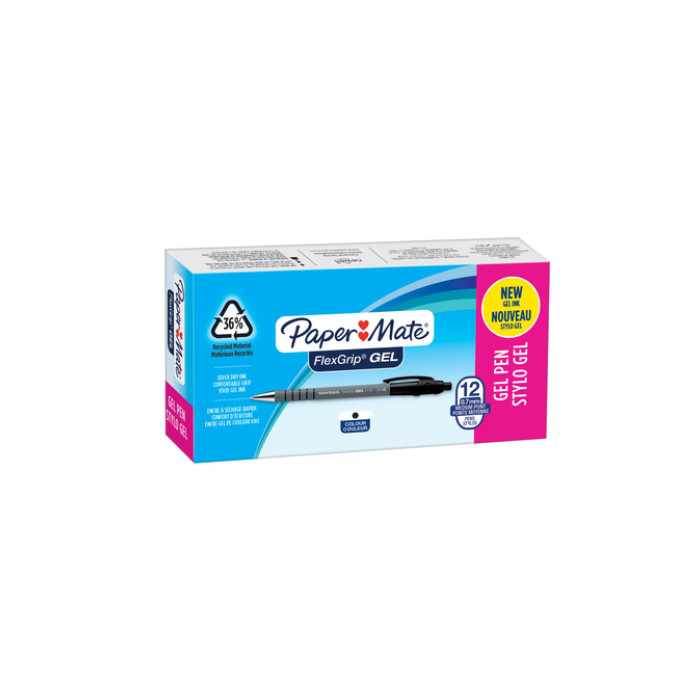 Gelschrijver Paper Mate FlexGrip medium zwart