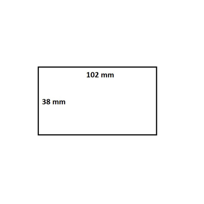 Labeletiket IEZZY Zebra 880191-038D 102x38mm 25mm wit permanent 1790st