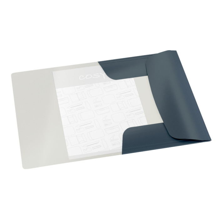 Elastomap Leitz Cosy A4 3-kleps grijs
