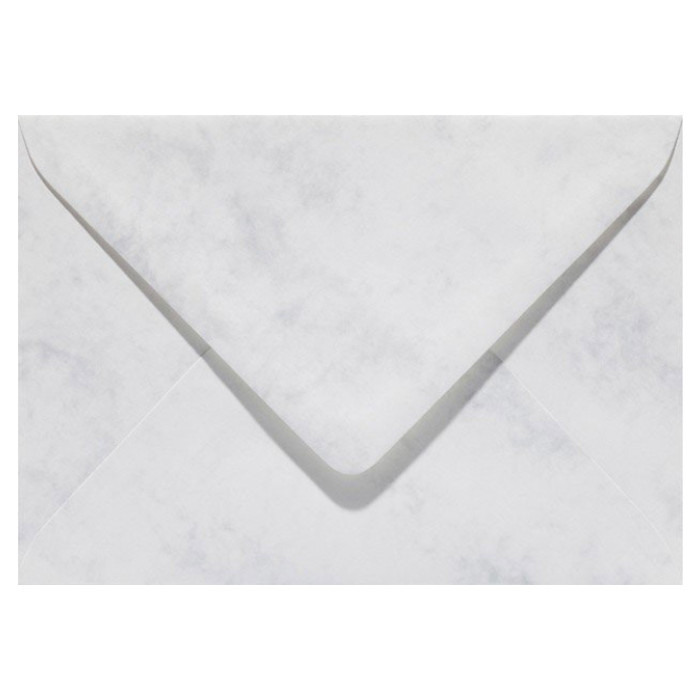 Envelop Papicolor EA5 156x220mm marmer grijswit pak à 6 stuks
