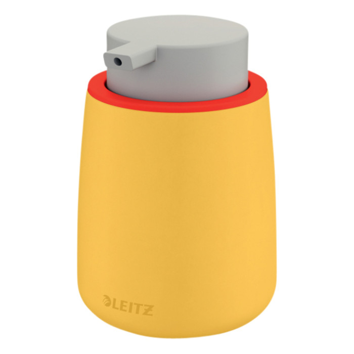 Handzeepdispenser Leitz Cosy voor handzeep 300ml geel