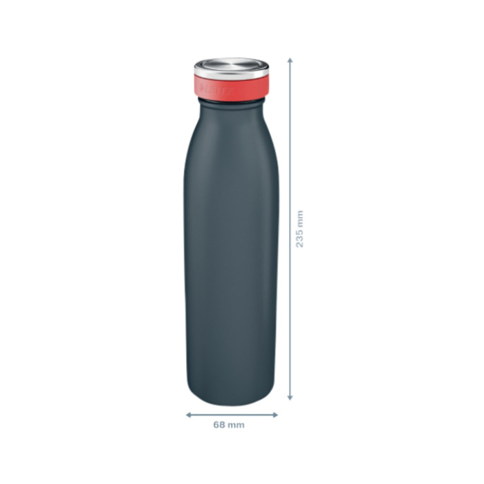 Drinkfles Leitz Cosy geïsoleerd fluweel grijs 500ml
