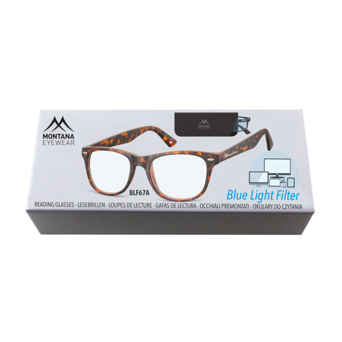 Leesbril Montana +1.00 dpt blue light filter turtle