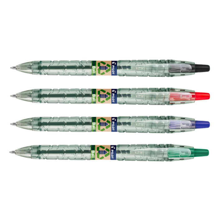 Balpen PILOT Begreen B2P EcoBall medium zwart