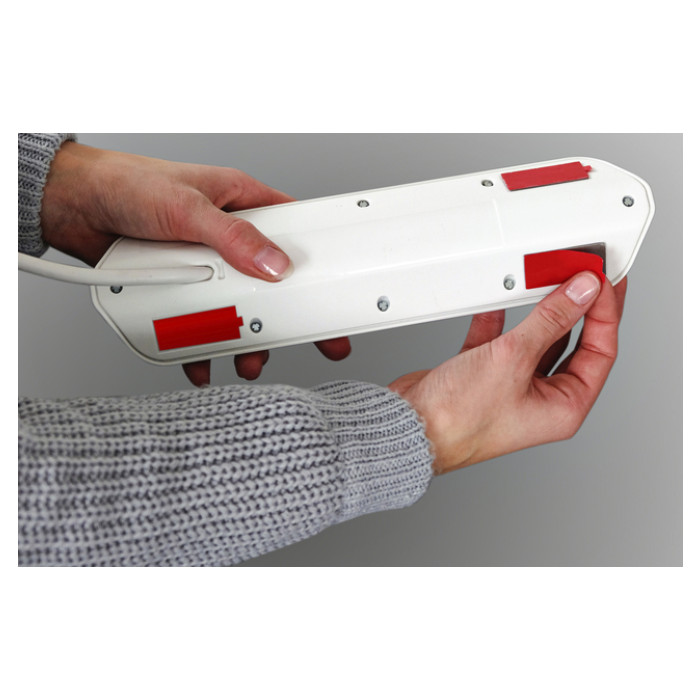 Stekkerdoos Brennenstuhl bureau Estilo 6vdig incl 2 USB 2m wit/zilver