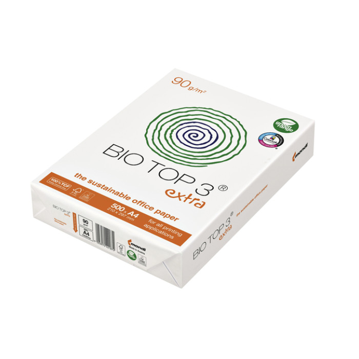Kopieerpapier BioTop 3 A4 90gr naturel 500 vel