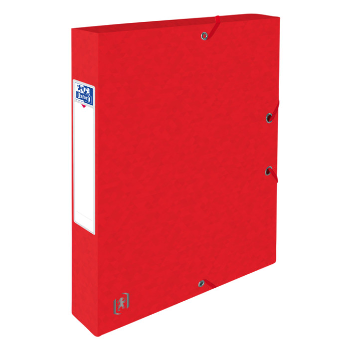 Elastobox Oxford Top File+ A4 40mm rood