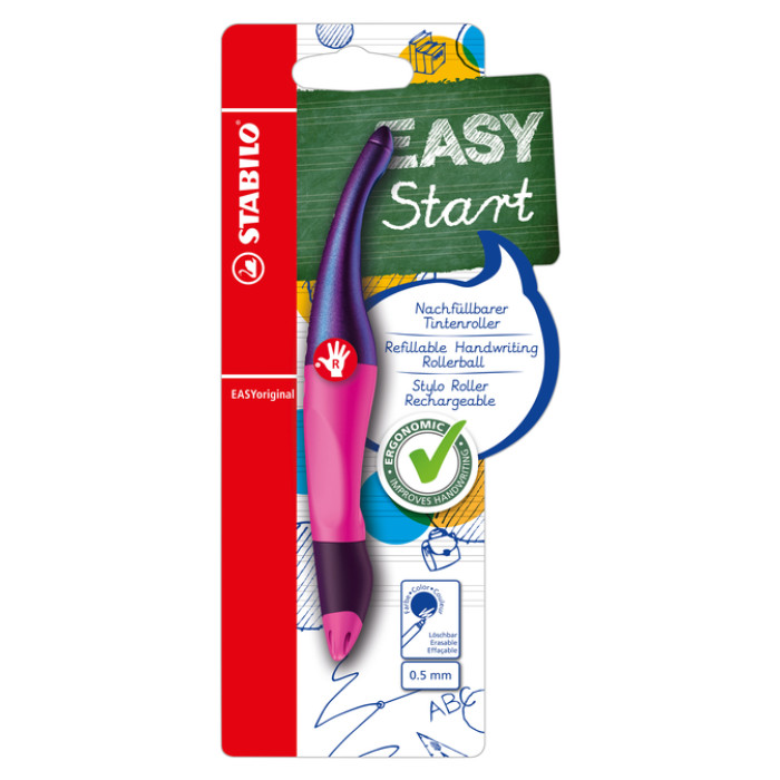 Rollerpen STABILO Easyoriginal rechtshandig hologr ed M magenta blist
