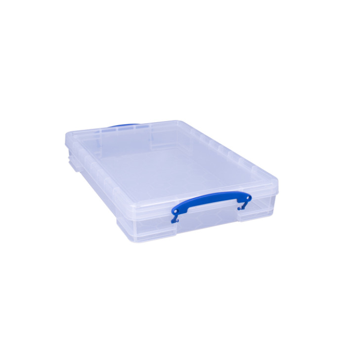 Opbergbox Really Useful 10 liter 520x340x85mm transparant wit