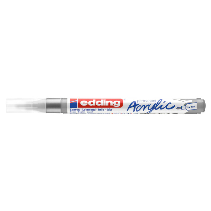 Acrylmarker edding e-5300 fijn zilver