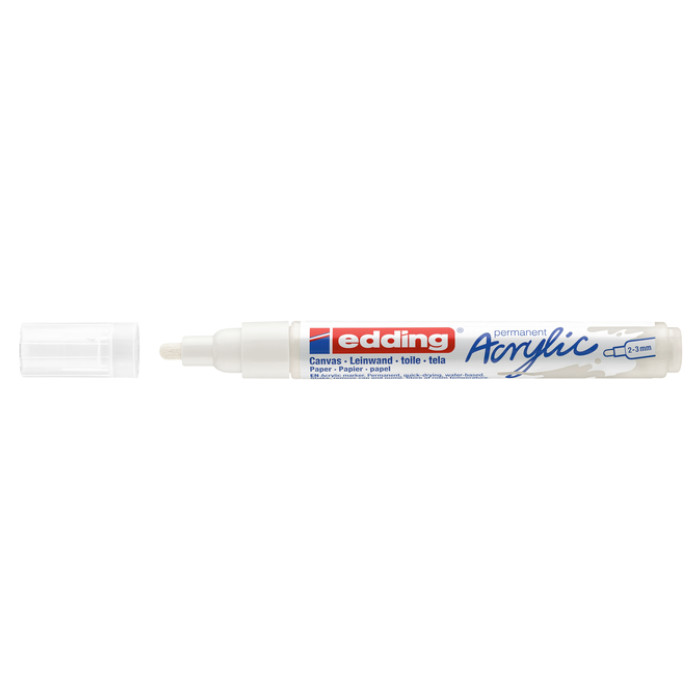 Acrylmarker edding e-5100 medium verkeerswit