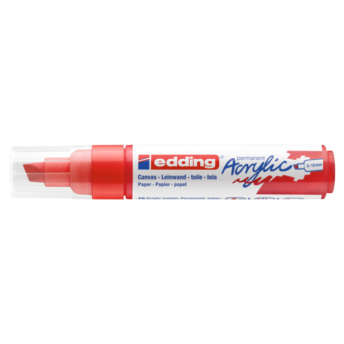 Acrylmarker edding e-5000 breed verkeersrood