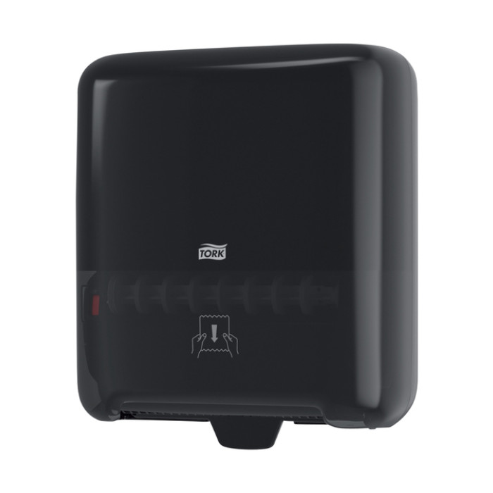 Handdoekroldispenser Tork H1 Elevation Matic zwart 551008