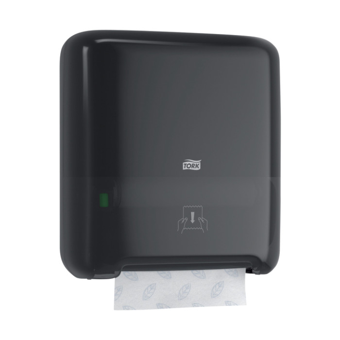 Handdoekroldispenser Tork H1 Elevation Matic zwart 551008