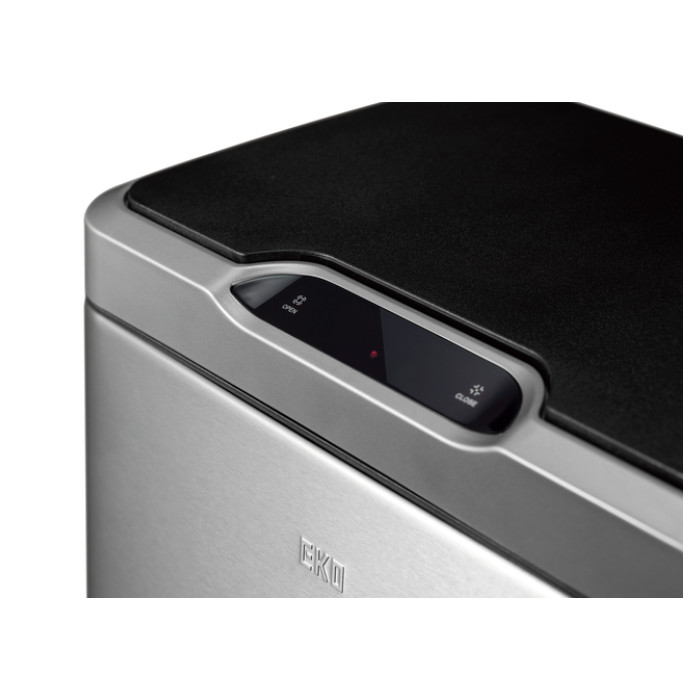 Afvalbak EKO Mirage met sensor 20+20liter RVS mat