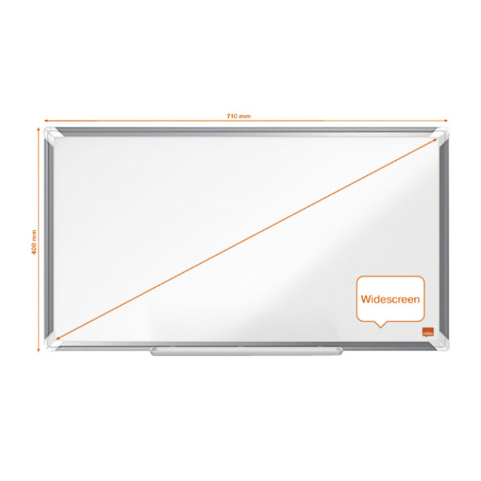 Whiteboard Nobo Premium Plus widescreen 40x71cm emaille