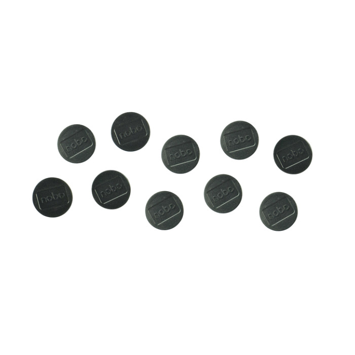 Magneet Nobo 32mm zwart 10 stuks