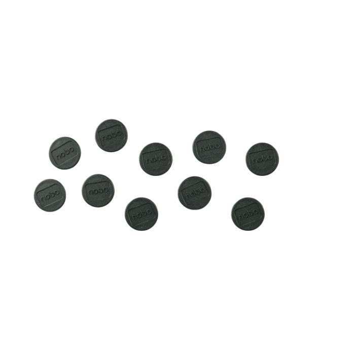 Magneet Nobo 24mm zwart 10 stuks