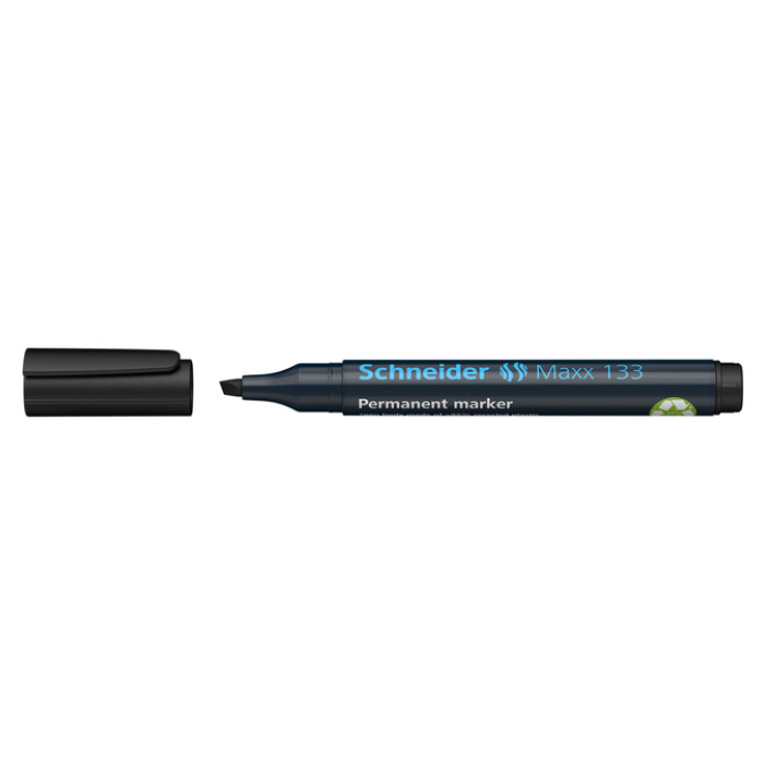 Permanent marker Schneider Maxx 133 schuin 1-4mm zwart