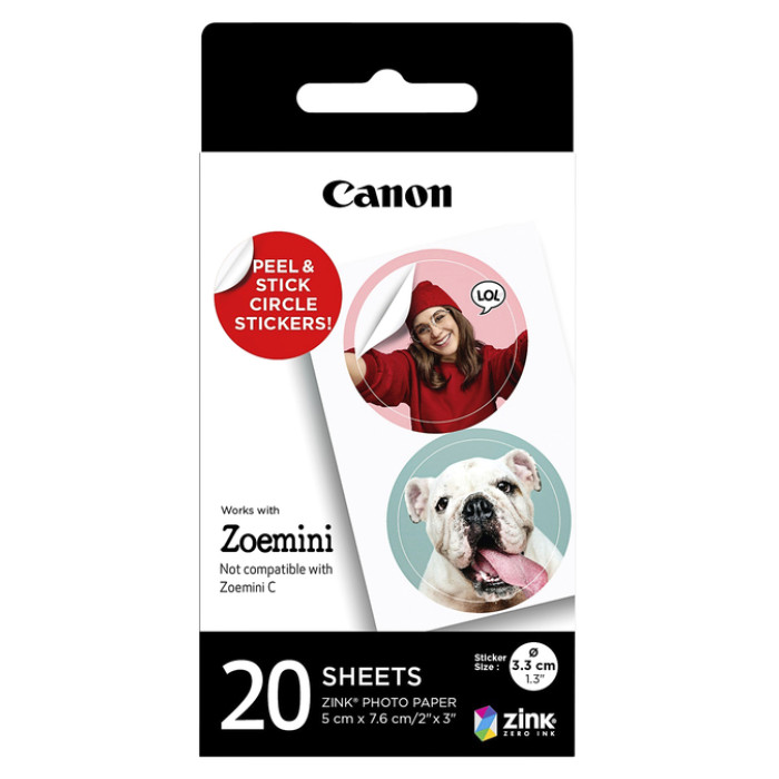 Fotopapier Canon Zoemini ZP-2030-2C 20 vel