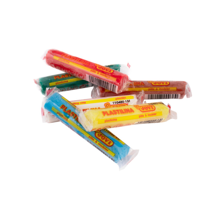 Boetseerklei Jovi plastalina 15gr standaard kleuren assorti 6 stuks