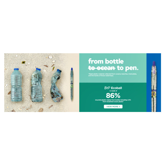 Balpen PILOT Begreen B2P EcoBall medium assorti