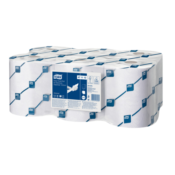 Handdoekrol Tork H12 Advanced 2-laags 143m wit 471113