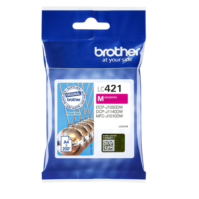 Inktcartridge Brother LC-421M rood