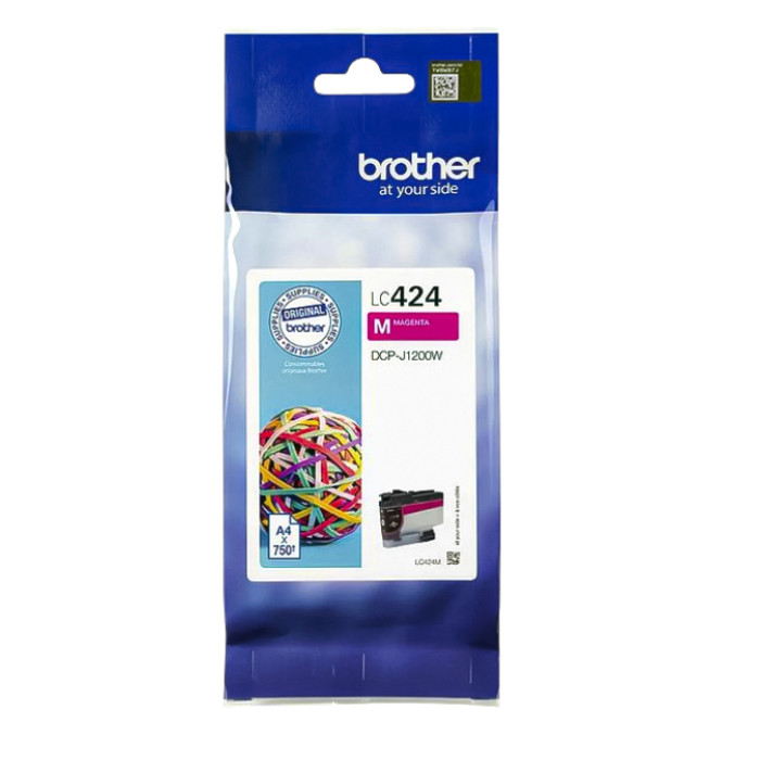 Inktcartridge Brother LC-424M rood