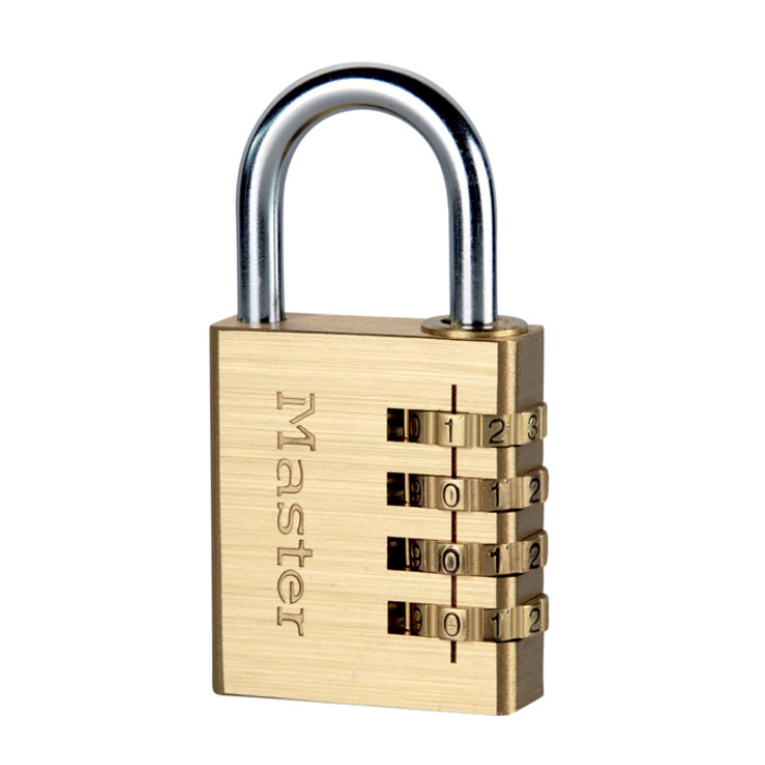 Hangslot MasterLock combinatieslot messing 40mm