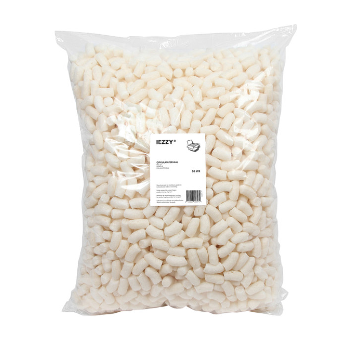 Opvulchips IEZZY 50l 100% biologisch afbreekbaar creme