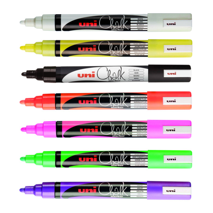 Krijtstift Uni-ball chalk rond 1.8-2.5mm paars