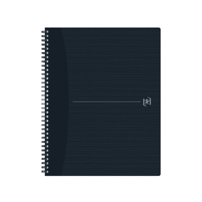Spiraalblok Oxford Origin A4+ lijn 140 pagina's 90gr zwart