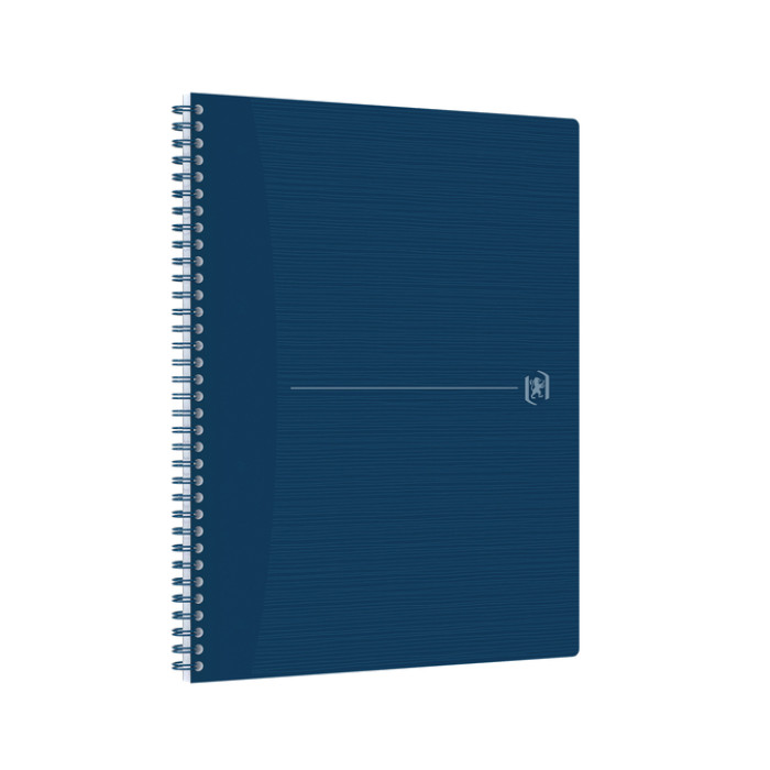 Spiraalblok Oxford Origin A4+ lijn 140 pagina's 80gr blauw
