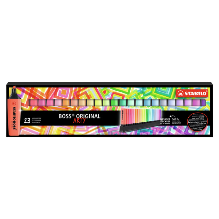 Markeerstift STABILO BOSS Original Arty 70/23 assorti deskset à 23st