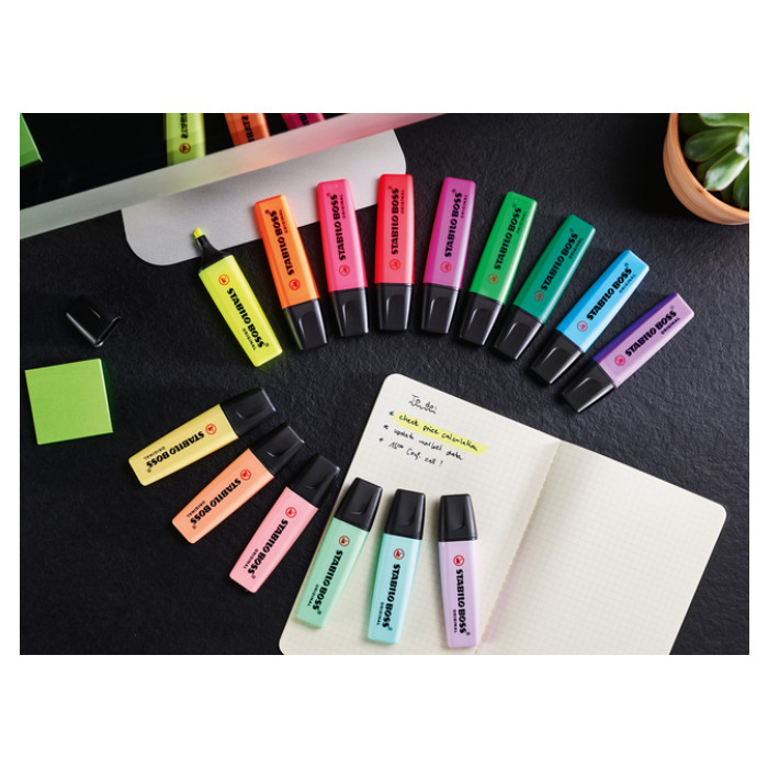 Markeerstift STABILO BOSS Original Arty 70/23 assorti deskset à 23st
