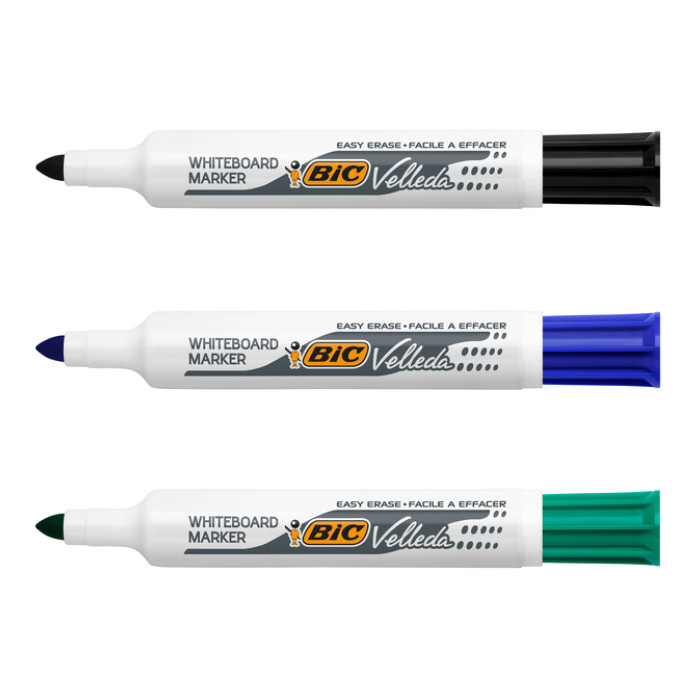 Whiteboardmarker Bic Velleda 1711 rond large blauw