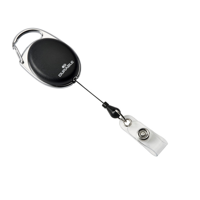 Afrolmechanisme Durable Style met drukknopsluiting zwart