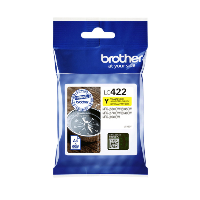Inktcartridge Brother LC-422Y geel