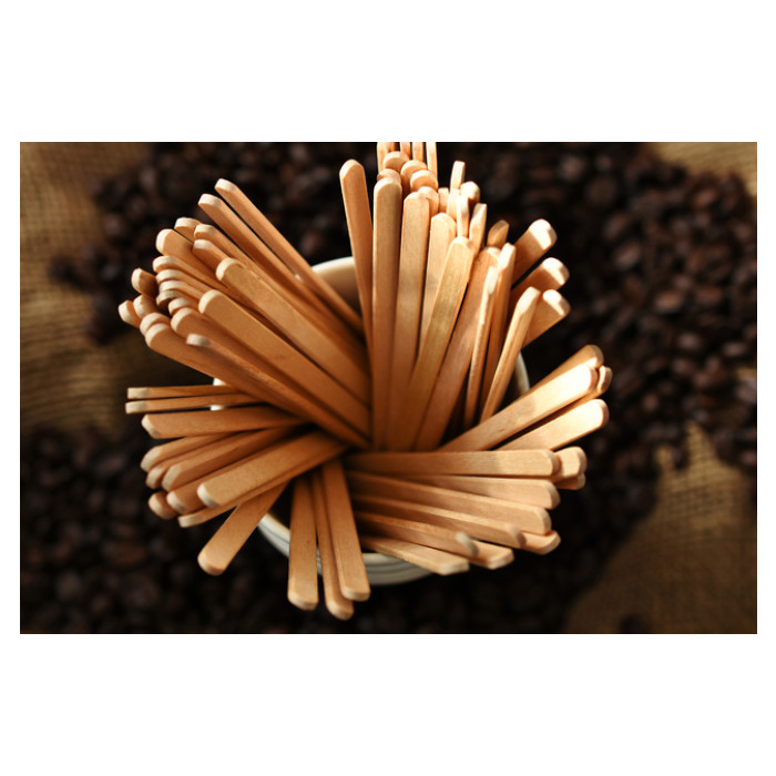 Roerstaafje IEZZY 140mm hout 1000 stuks