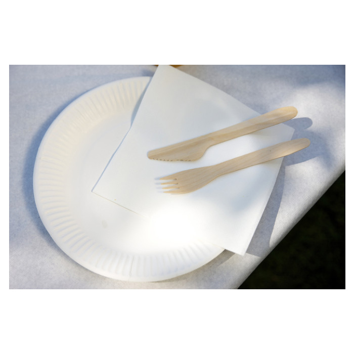 Bord IEZZY Ø150mm karton 100 stuks wit