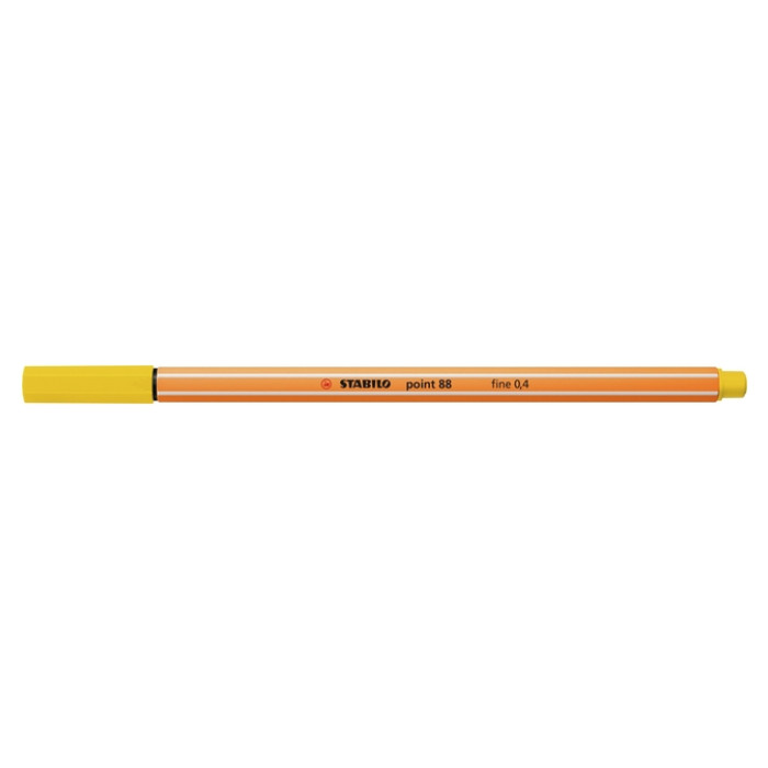 Fineliner STABILO point 88/24 fijn citroengeel